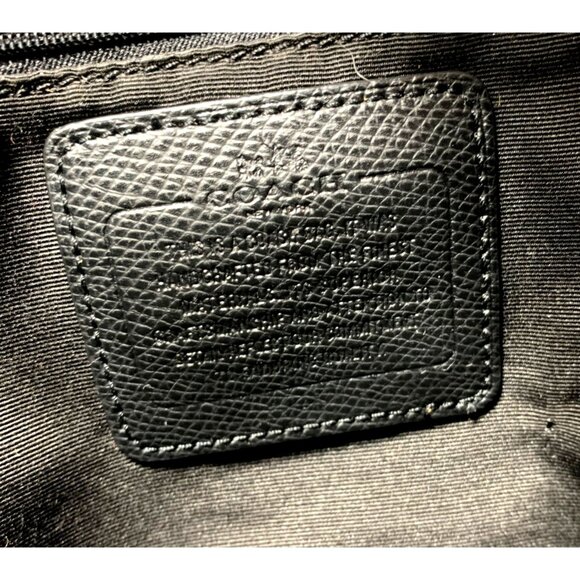 COACH Signature Zip Top Tote F34603 Brown/Black + Hang Tag Nice! - Picture 9 of 11